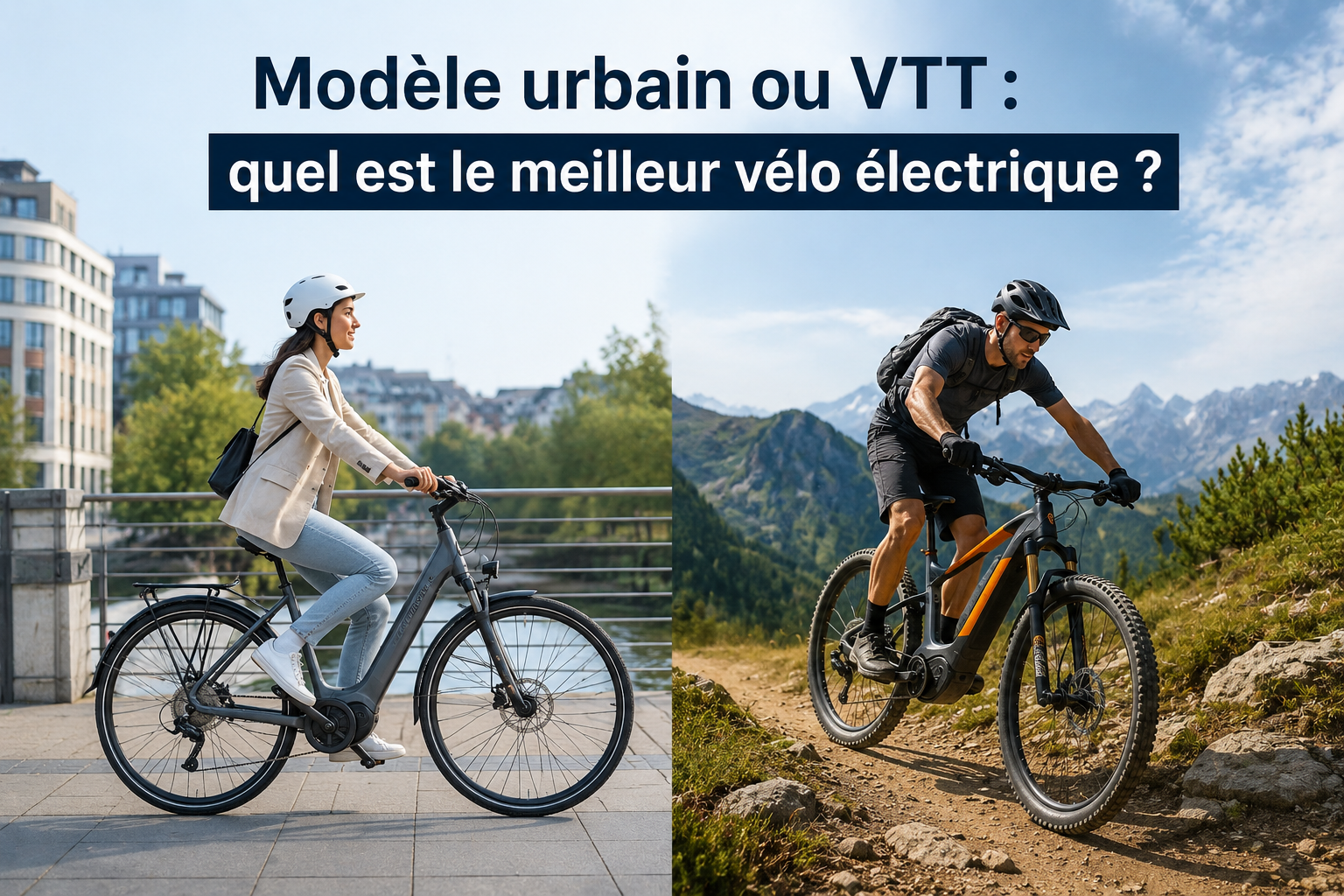 Modèle urbain ou VTT : quel est le meilleur vélo électrique ?